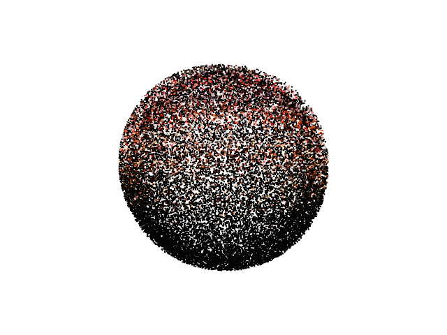 Three.js TSL particle morph animation example