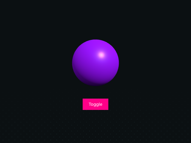 Three.js TSL particle morph animation example
