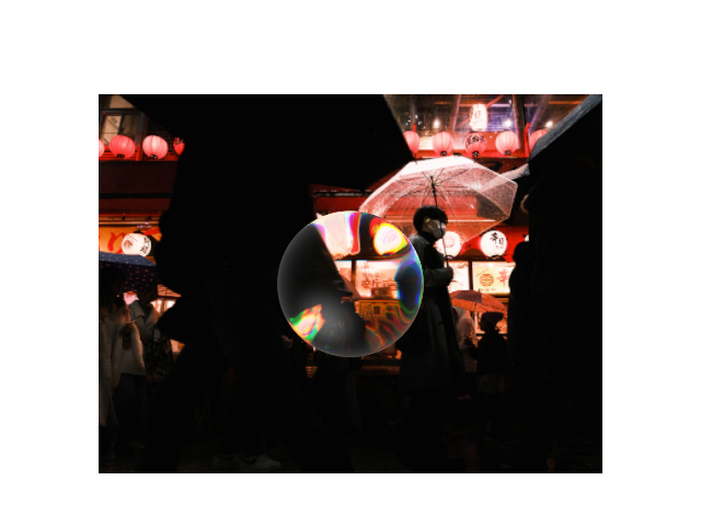 Three.js shader lens animation example