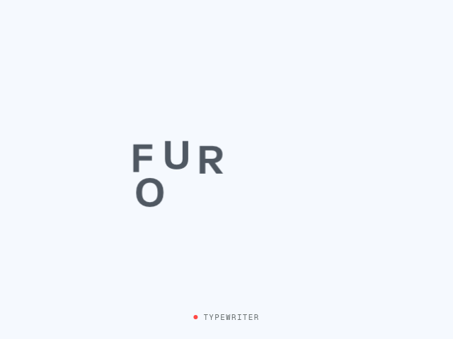 Typewriter: Exploding Countdown animation example
