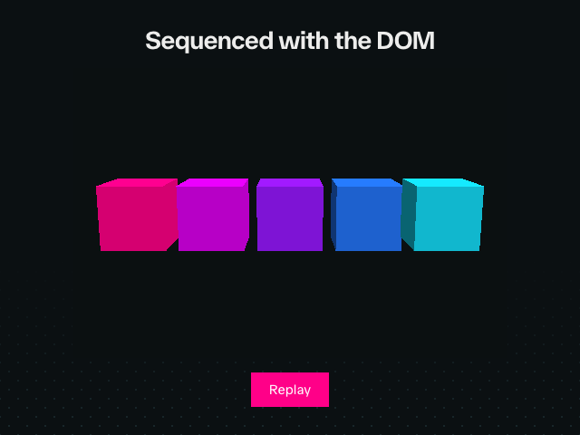 vgpu sequences and stagger animation example
