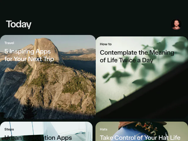 iOS App Store animation example