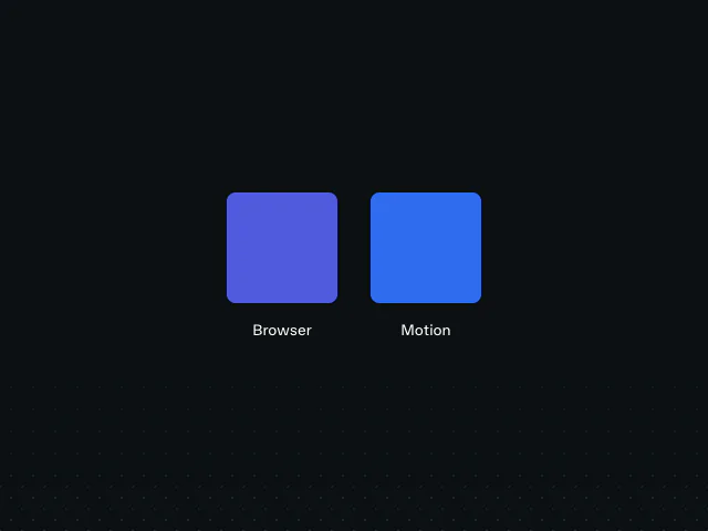 Color interpolation animation example