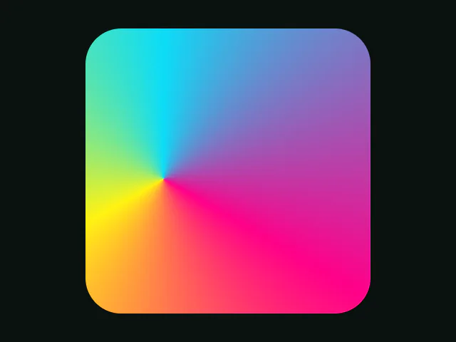 Conic gradient pointer animation example
