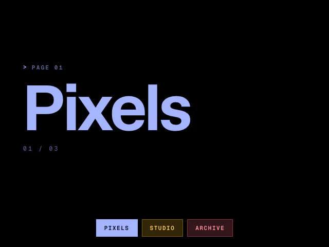 Curtains: Pixels animation example
