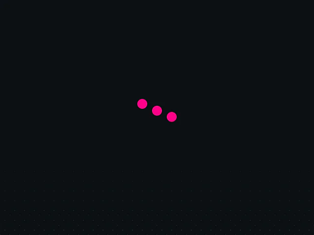 Loading: Jumping dots animation example