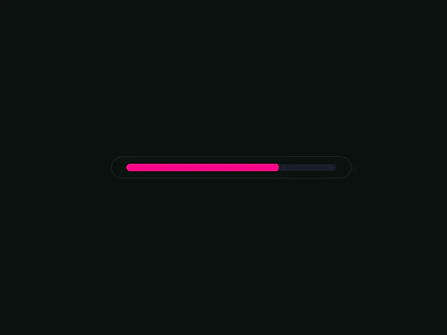 Loading progress bar animation example