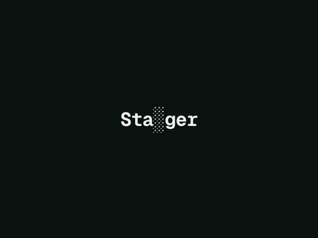 Scramble text: Stagger from center animation example