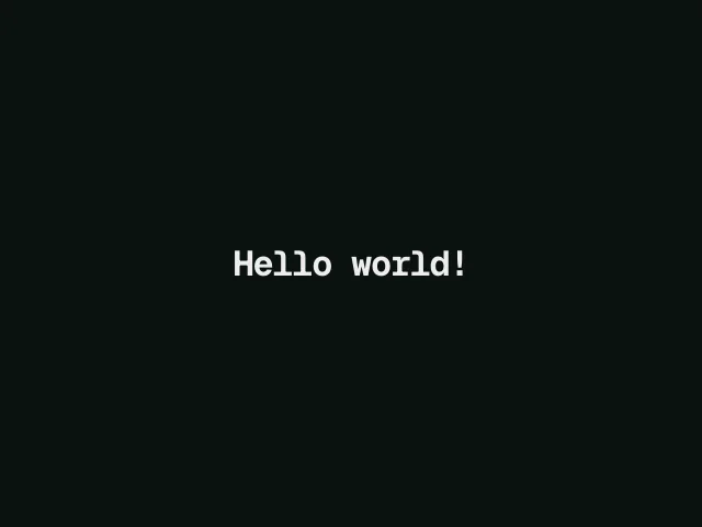 Typewriter animation example