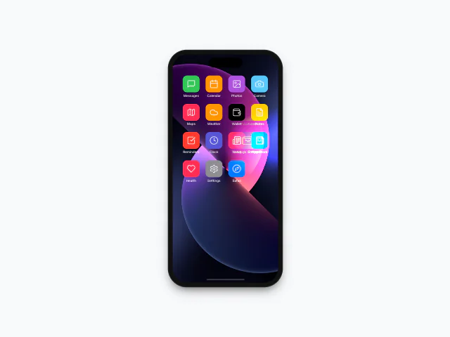 Apple Intelligence ripple animation example