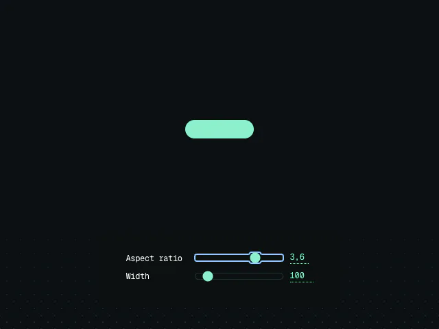 Aspect ratio animation example