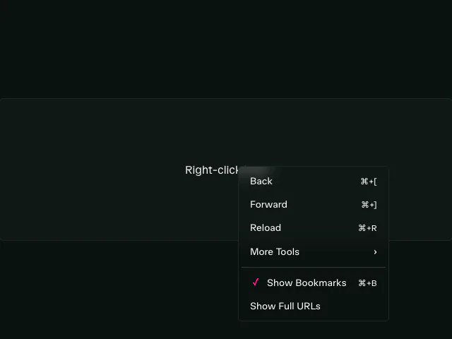 Base UI: Context menu animation example