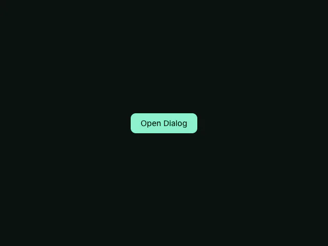 Base UI: Dialog animation example