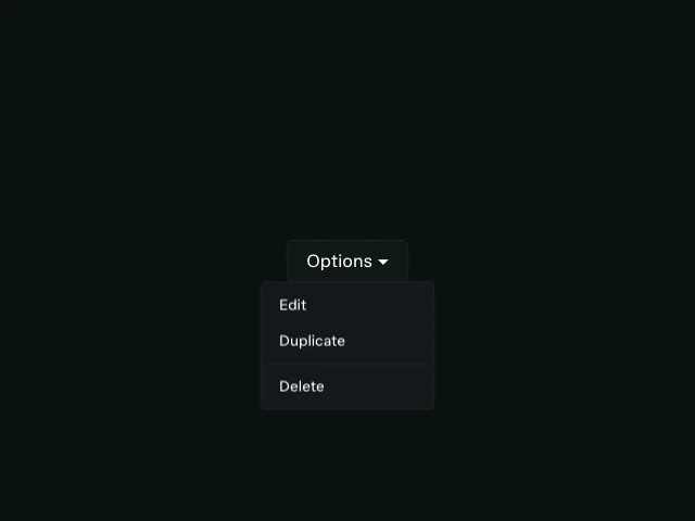 Base UI: Dropdown menu animation example
