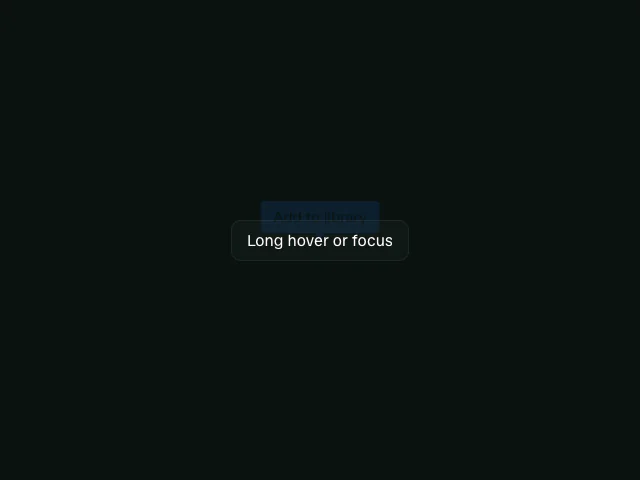 Base UI: Tooltip animation example