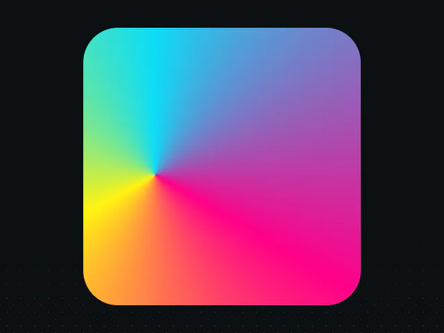 Conic gradient pointer animation example