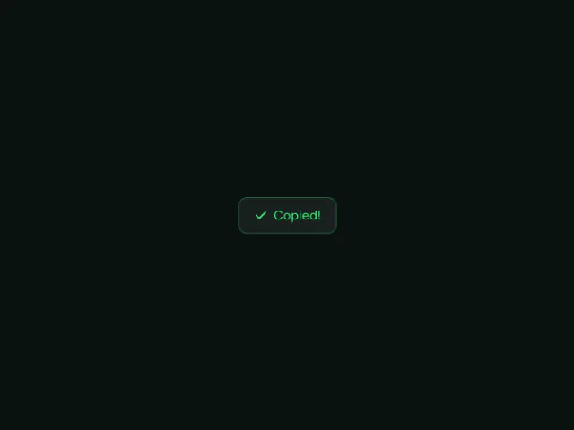 Copy Button animation example