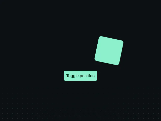 CSS spring animation example
