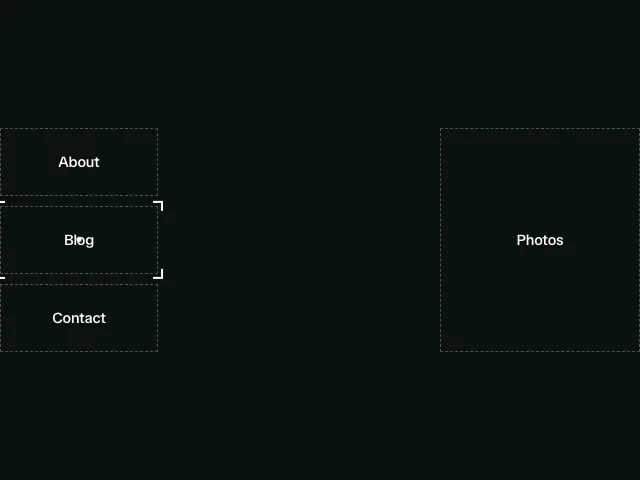 Cursor: Magnetic target animation example