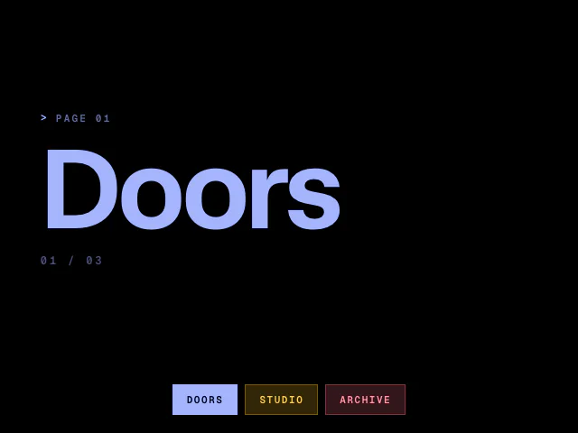 Curtains: Doors animation example