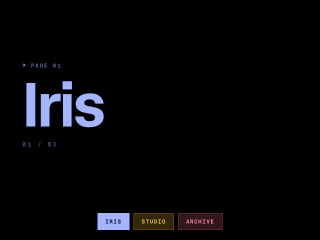 Curtains: Iris animation example
