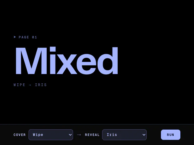 Curtains: Mixed effects animation example