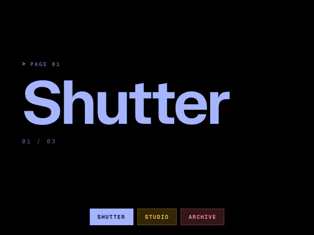 Curtains: Shutter animation example