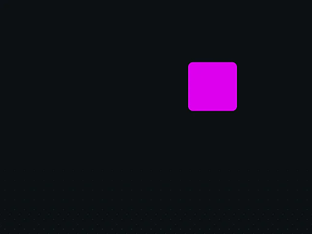 Drag animation example