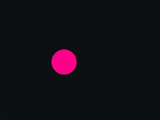 Follow pointer with spring animation example