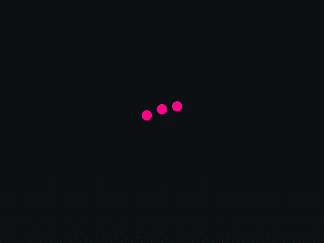 Loading: Jumping dots animation example