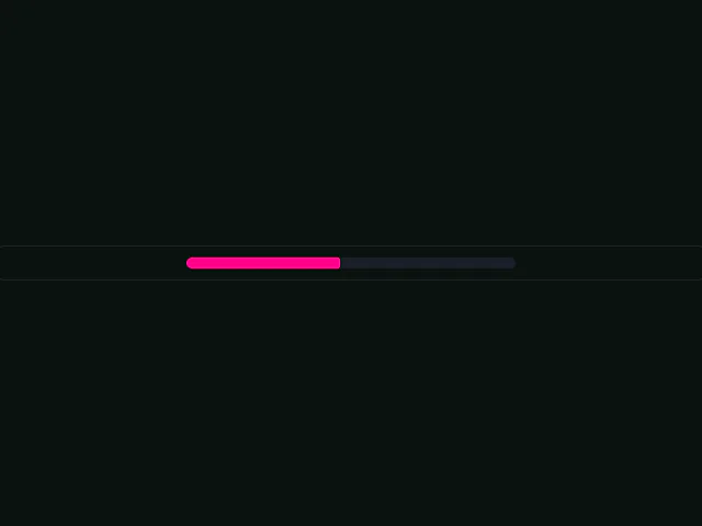 Loading progress bar animation example