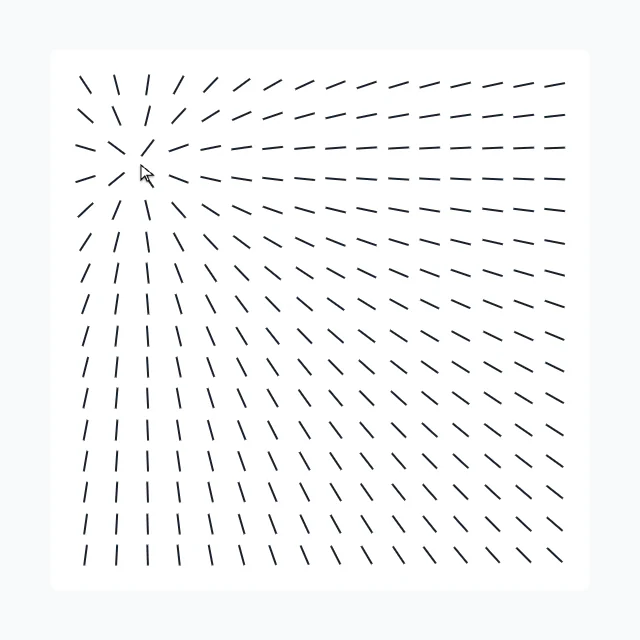 Magnetic filings animation example