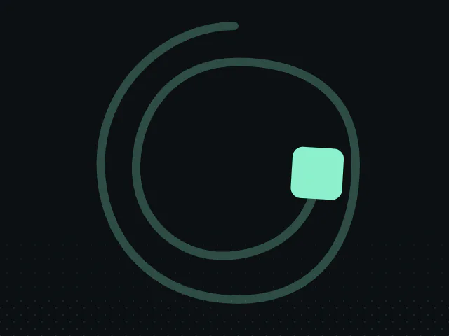 Motion along a path animation example