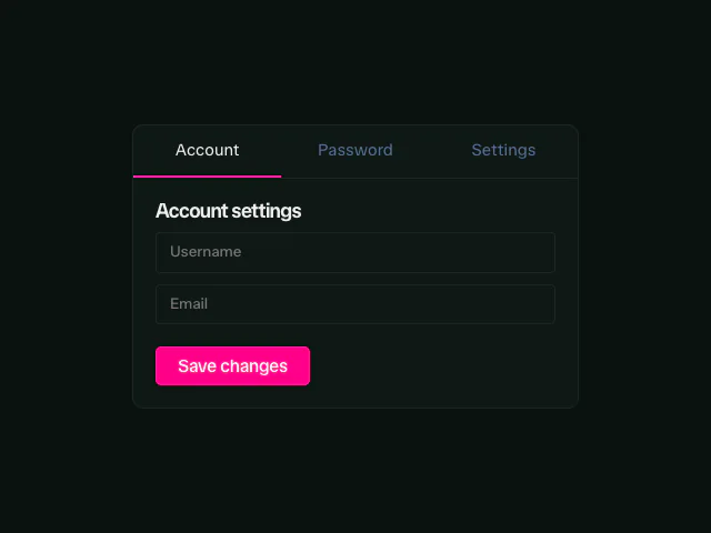 Radix: Tabs animation example