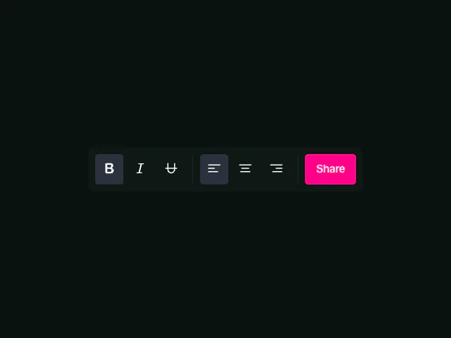 Radix: Toolbar animation example
