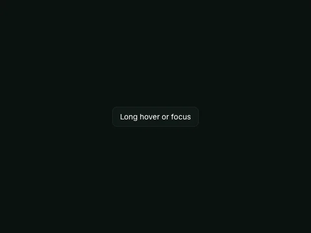 Radix: Tooltip animation example