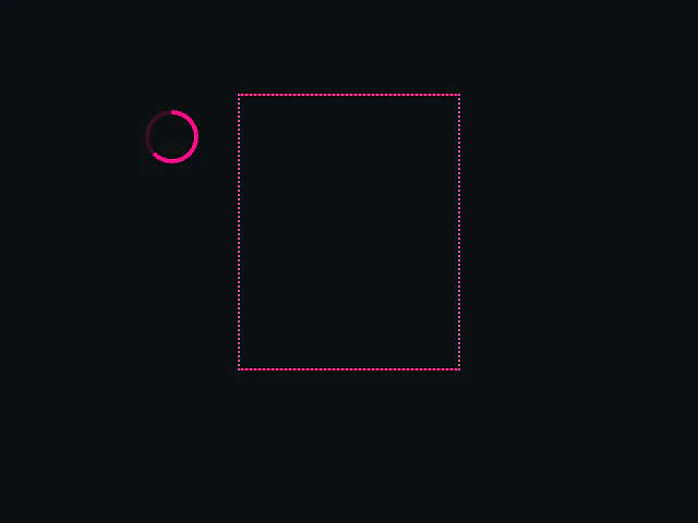 Track element within viewport animation example