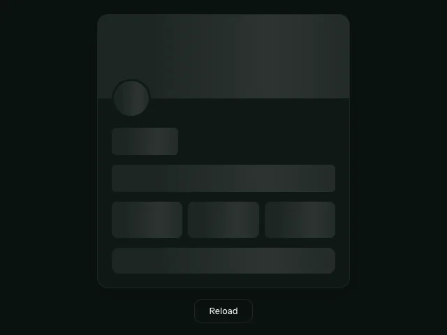 Skeleton Shimmer animation example