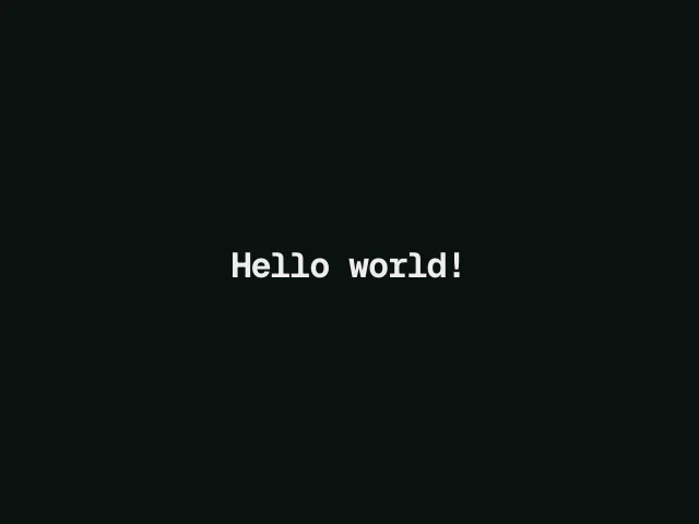 Typewriter animation example