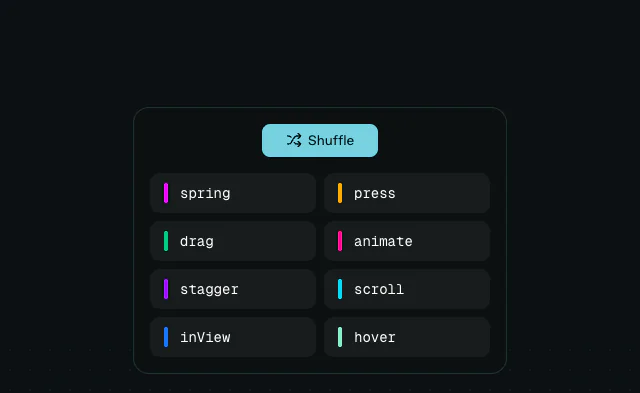 AnimateView: Reorder animation example