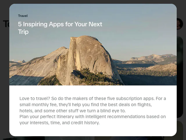 iOS App Store animation example