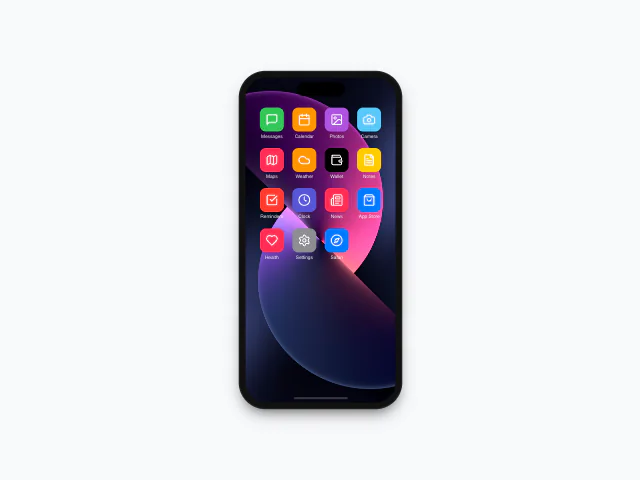 Apple Intelligence ripple animation example