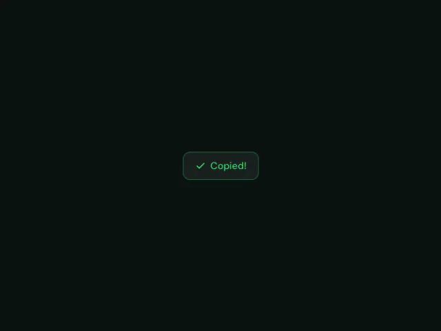 Copy Button animation example