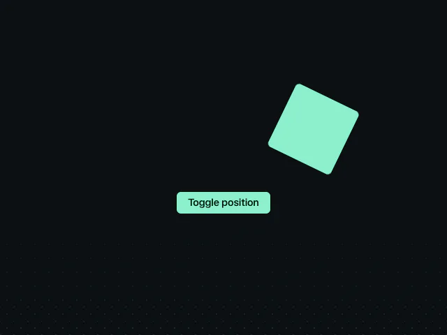 CSS Spring animation example