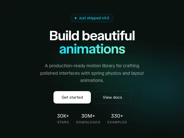 OSS Hero animation example