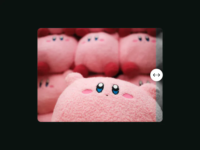 Image reveal slider animation example
