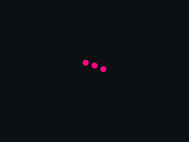 Loading: Jumping dots animation example