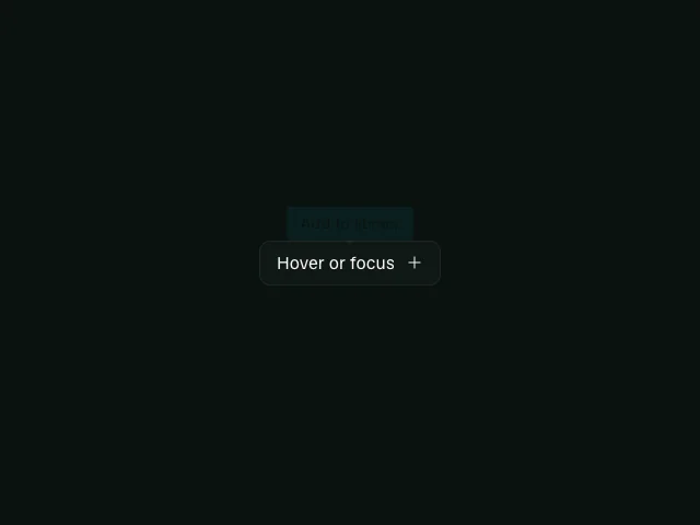 Radix: Tooltip animation example