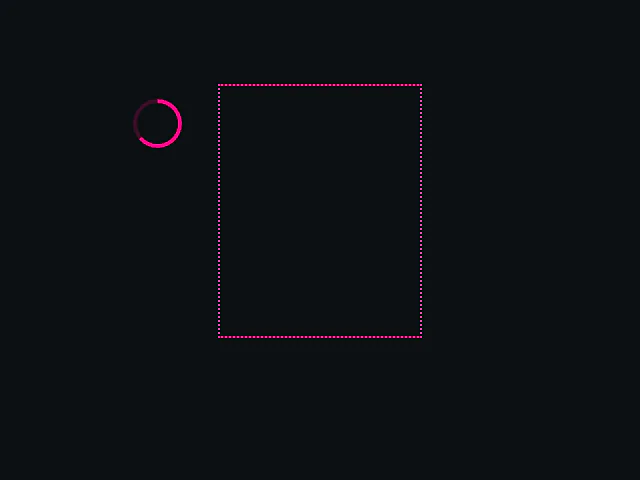 Track element within viewport animation example