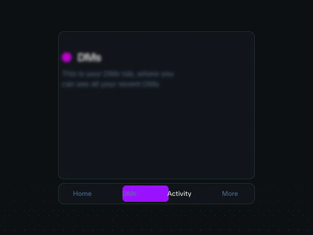 Smooth tabs animation example